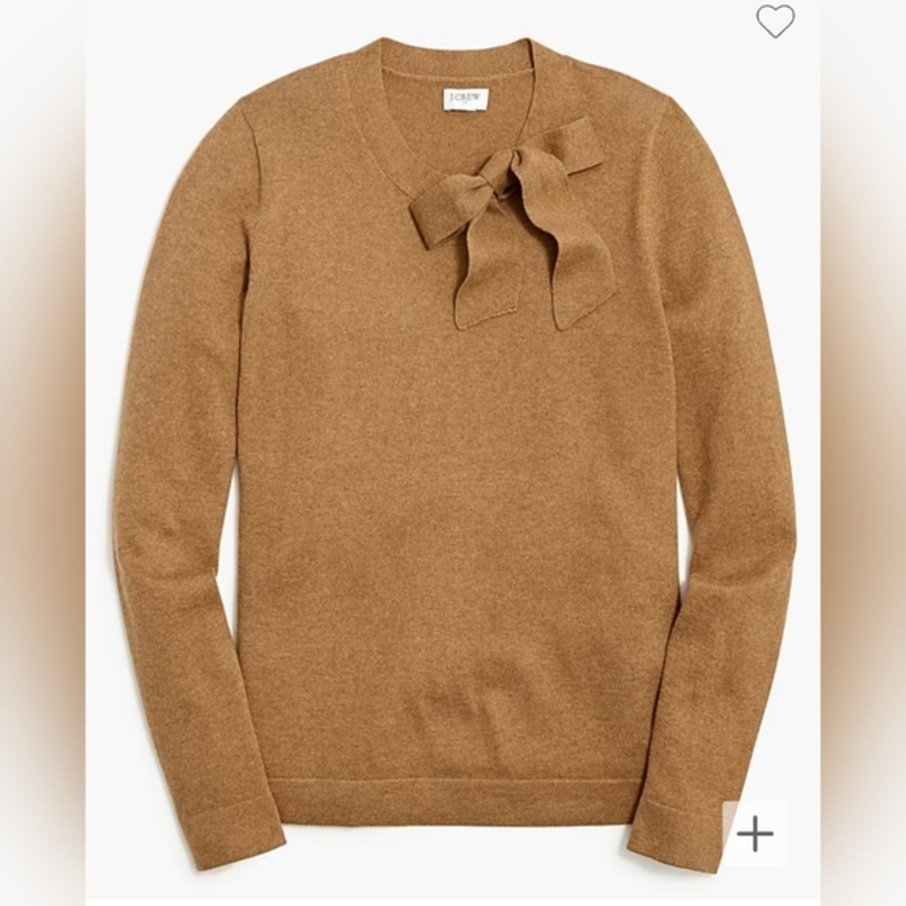 J Crew Tie-neck bow sweater